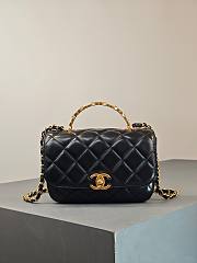 Colestore Chanel Coco Handle Bag in Black With Gold Hardware 19x12.5x4cm - 1