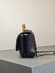 Colestore Chanel Coco Handle Bag in Black With Gold Hardware 19x12.5x4cm - 6