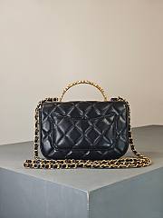 Colestore Chanel Coco Handle Bag in Black With Gold Hardware 19x12.5x4cm - 4