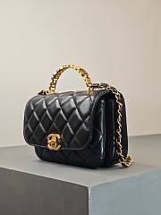 Colestore Chanel Coco Handle Bag in Black With Gold Hardware 19x12.5x4cm - 3