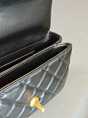 Colestore Chanel Coco Handle Bag in Black With Gold Hardware 19x12.5x4cm - 2
