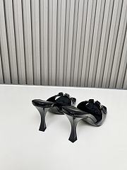Colestore Gucci Slide Sandal with Horsebit in Black Patent Calfskin 7.5cm - 2