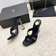Colestore YSL Saint Laurent Opyum Mules In Satin Crepe Black - 4