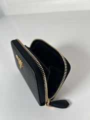Colestore Prada Saffiano Leather Black Coin Purse 10x8cm - 6