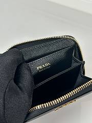 Colestore Prada Saffiano Leather Black Coin Purse 10x8cm - 3