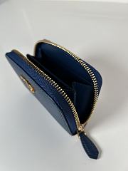 Colestore Prada Saffiano Leather Navy Coin Purse 10x8cm - 6