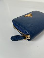 Colestore Prada Saffiano Leather Navy Coin Purse 10x8cm - 3