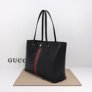 Colestore Gucci Ophidia Medium Tote Bag in Black Leather 38x28x14cm - 6