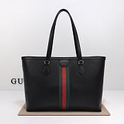 Colestore Gucci Ophidia Medium Tote Bag in Black Leather 38x28x14cm - 4
