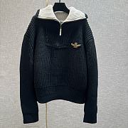 Colestore Louis Vuitton Chunky Wool-Blend Half-Zip Pullover - 1