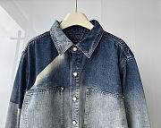 Colestore Louis Vuitton Sunfaded Effect Denim Long-Sleeved Shirt - 4