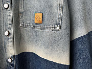 Colestore Louis Vuitton Sunfaded Effect Denim Long-Sleeved Shirt - 2