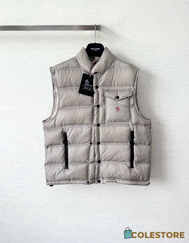 Colestore Moncler Light Gray Nantu Down Gilet - 1