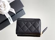 Colestore Chanel Wallet Zip Mini Caviar Black 7.5x11.2cm - 6