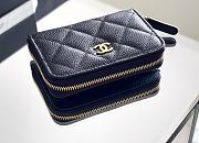 Colestore Chanel Wallet Zip Mini Caviar Black 7.5x11.2cm - 5