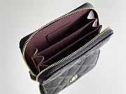 Colestore Chanel Wallet Zip Mini Caviar Black 7.5x11.2cm - 4