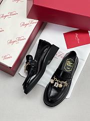Colestore Roger Vivier Viv' Rangers Loafers in Patent Leather Black - 4