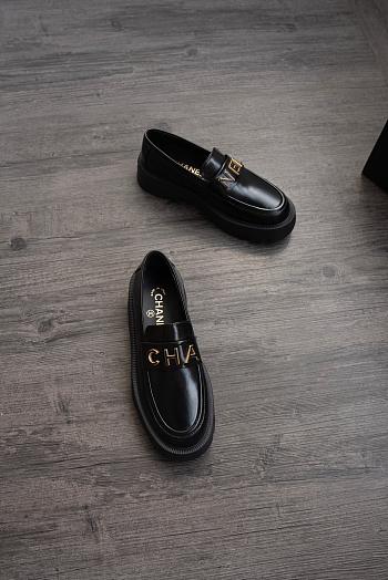 Colestore Chanel Loafers Black Lambskin 