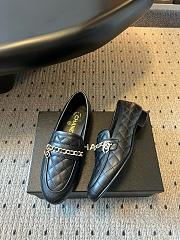 Colestore Chanel CC Logo Black Quilted Lambskin Leather Loafers Moccasin Ballerinas Shoes Black - 3