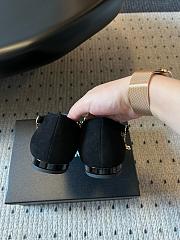 Colestore Chanel Mary Janes Lambskin, Patent calfskin, Faux Pearls Black  - 6