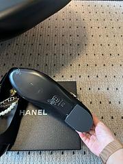 Colestore Chanel Mary Janes Lambskin, Patent calfskin, Faux Pearls Black  - 4