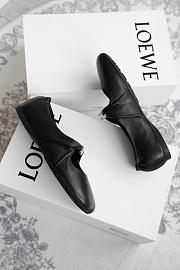 Colestore Loewe Pebble Soft Ballet Flats Black  - 6