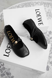 Colestore Loewe Pebble Soft Ballet Flats Black  - 5