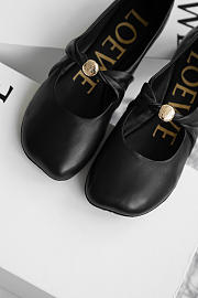 Colestore Loewe Pebble Soft Ballet Flats Black  - 4