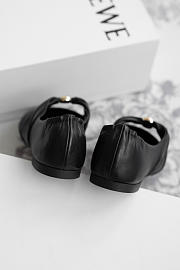 Colestore Loewe Pebble Soft Ballet Flats Black  - 2