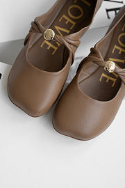 Colestore Loewe Pebble Soft Ballet Flats Brown - 3