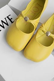 Colestore Loewe Pebble Soft Ballet Flats Yellow - 5