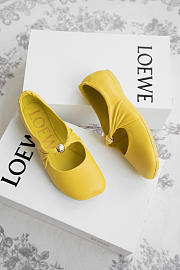 Colestore Loewe Pebble Soft Ballet Flats Yellow - 2