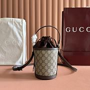 	 Colestore Gucci Ophidia Mini Bucket Bag Brown 11.5x23x8cm - 3