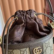 	 Colestore Gucci Ophidia Mini Bucket Bag Brown 11.5x23x8cm - 2