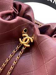 Colestore Chanel 26C Hobo Bag Soft Calfskin, Burgundy 35×14×45 cm - 4