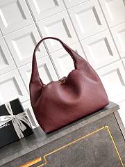 Colestore Chanel 26C Hobo Bag Soft Calfskin, Burgundy 35×14×45 cm - 3