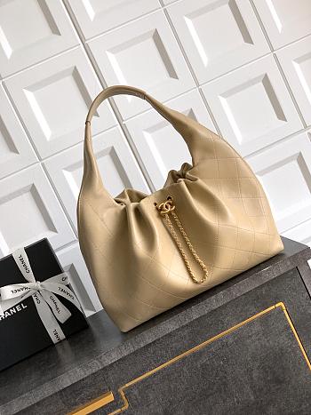 Colestore Chanel 26C Hobo Bag Soft Calfskin Beige Clair 35×14×45 cm
