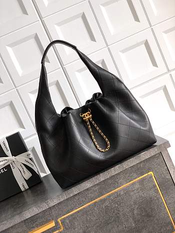 Colestore Chanel 26C Hobo Bag Soft Calfskin Black 35×14×45 cm