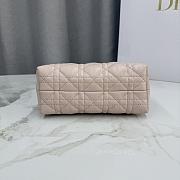 Colestore Dior Jolie Mini Bag with Top Handle Powder Pink Lambskin with Cannage Motif 18.5 x 13 x 8.5cm - 5