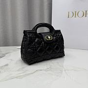Colestore Dior Jolie Mini Bag with Top Handle Black Lambskin with Cannage Motif 18.5 x 13 x 8.5cm - 6