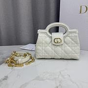 Colestore Dior Jolie Mini Bag with Top Handle Latte Cannage Lambskin with Cannage Motif 18.5 x 13 x 8.5cm - 1