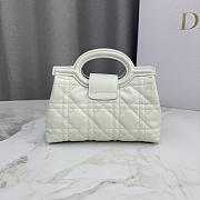 Colestore Dior Jolie Mini Bag with Top Handle Latte Cannage Lambskin with Cannage Motif 18.5 x 13 x 8.5cm - 3