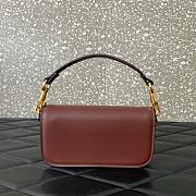 Colestore Valentino Garavani Locò Small Shoulder Bag In Calfskin With Jewel Logo Rosewood 19x11x5cm - 6