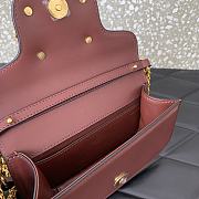 Colestore Valentino Garavani Locò Small Shoulder Bag In Calfskin With Jewel Logo Rosewood 19x11x5cm - 5