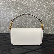 Colestore Valentino Garavani Locò Small Shoulder Bag In Calfskin With Jewel Logo Ivory 19x11x5cm - 3