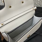 Colestore Valentino Garavani Locò Small Shoulder Bag In Calfskin With Jewel Logo Ivory 19x11x5cm - 2