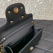 Colestore Valentino Garavani Locò Small Shoulder Bag In Calfskin With Jewel Logo Black 19x11x5cm - 6