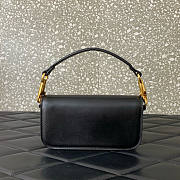 Colestore Valentino Garavani Locò Small Shoulder Bag In Calfskin With Jewel Logo Black 19x11x5cm - 5
