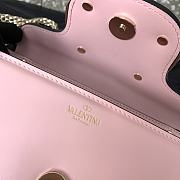 	 Colestore Valentino Garavani Locò Small Shoulder Bag In Calfskin With Jewel Logo Rose Cannelle 19x11x5cm - 6