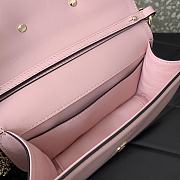 	 Colestore Valentino Garavani Locò Small Shoulder Bag In Calfskin With Jewel Logo Rose Cannelle 19x11x5cm - 5